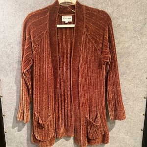 Coziest of cardigans!! Rust colored chenille